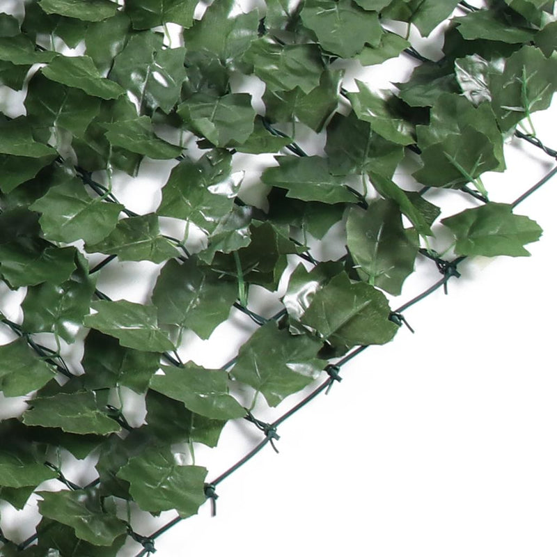 Artificial leaf Privacy Fence Screen, 1.8m X 3m Vines Wall for Patio Balcony Privacy, Garden, Backyard Greenery Wall Backdrop and Fence Decor.