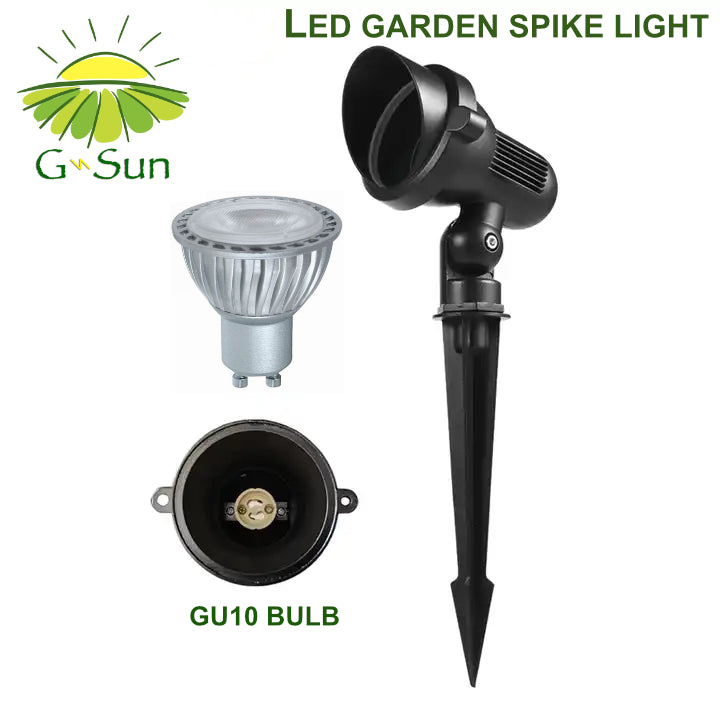 Garden Spike light - LED GU10 Type 5 watts warm white