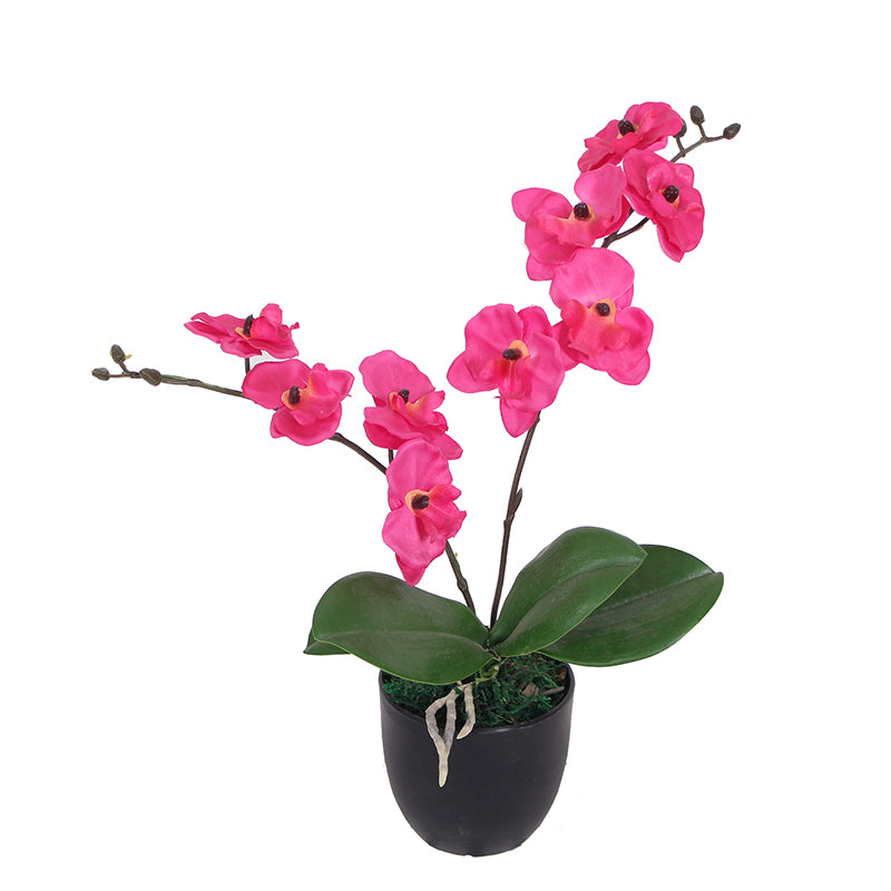 Artificial plant - Pink artificial orchid - double 30cm (pp pot)