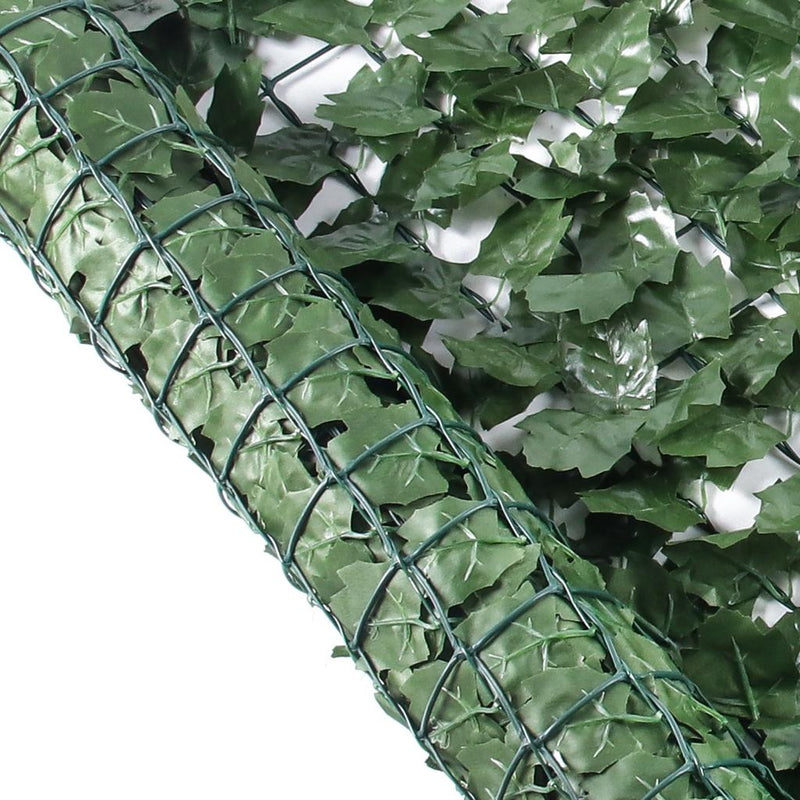 Artificial leaf Privacy Fence Screen, 1.8m X 3m Vines Wall for Patio Balcony Privacy, Garden, Backyard Greenery Wall Backdrop and Fence Decor.