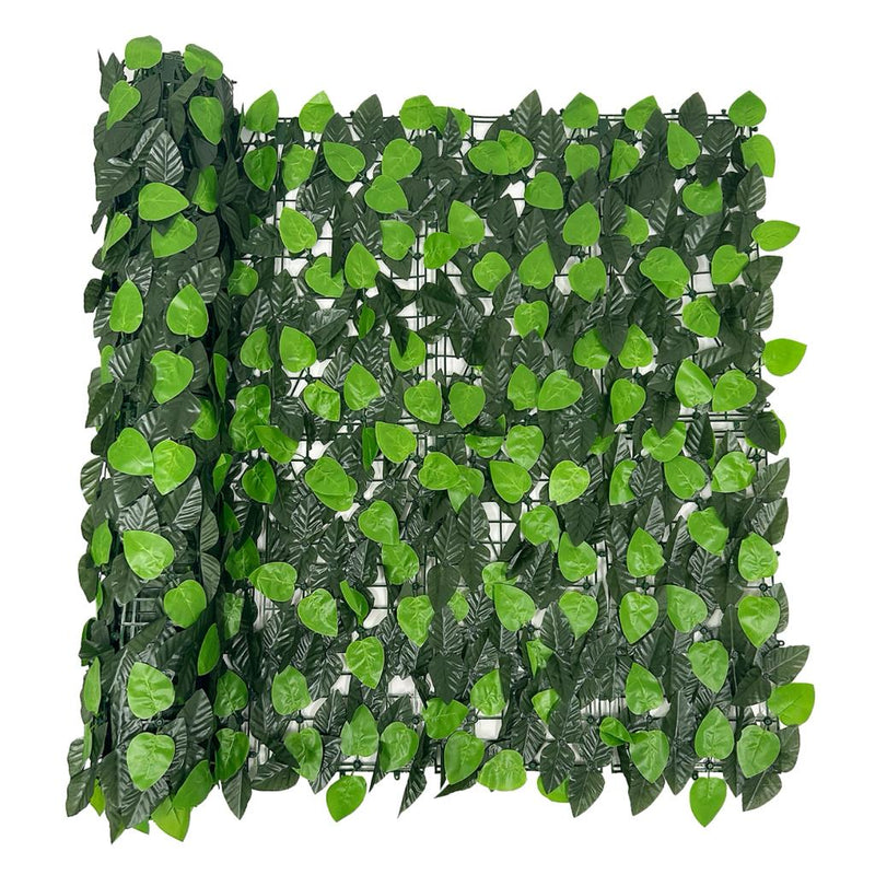 Artificial leaf Privacy Fence Screen, 1m X 3m Vines Wall for Patio Balcony Privacy, Garden, Backyard Greenery Wall Backdrop and Fence Decor.