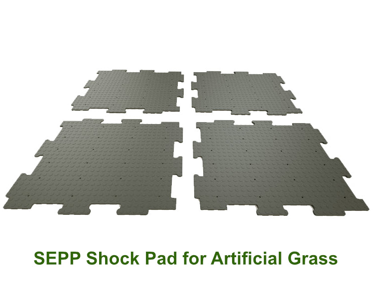 SEPP Shock Pad for Artificial grass - Size: 1200mm x 1000mm x 17mm Black