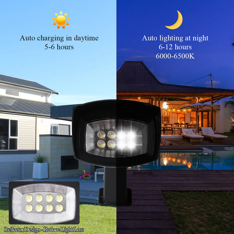 g-SUN Led Solar Spot Light Wall And Ground Mounted Pathway X Set of 2 Lights