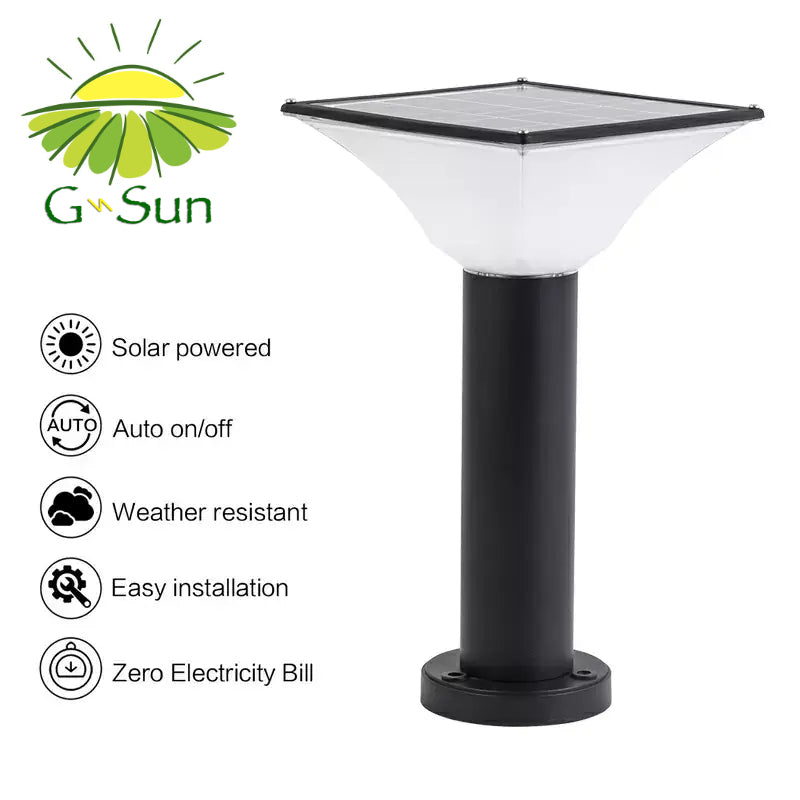 g-SUN Solar bollard lights for garden landscape. 800mm