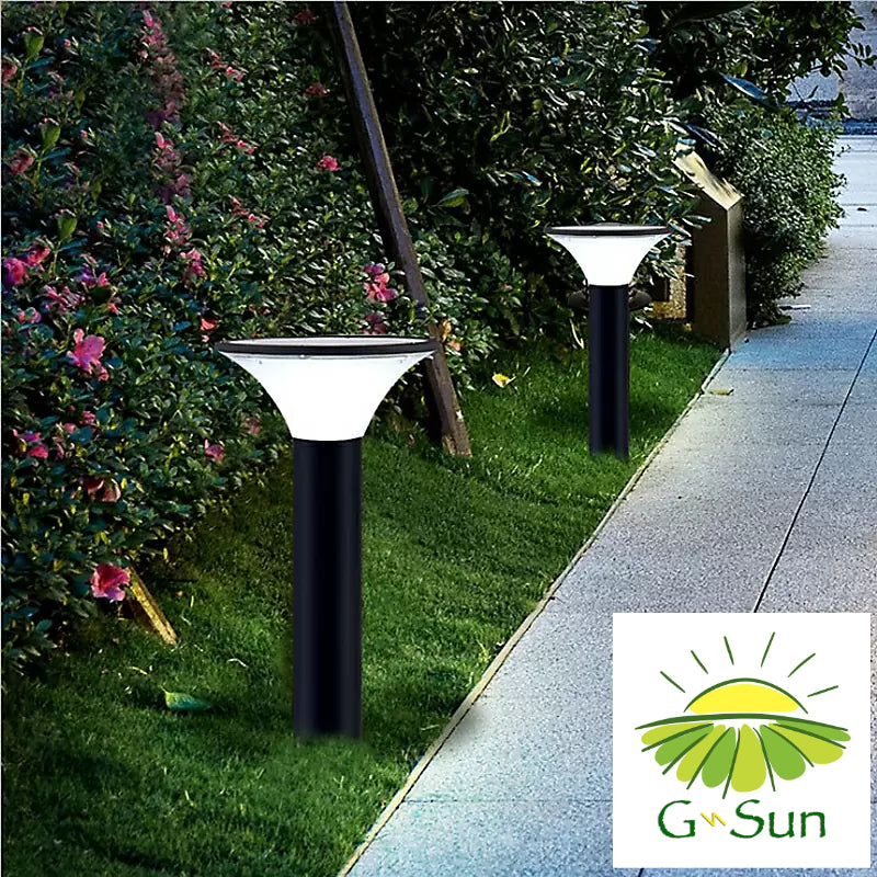 g-SUN Solar bollard lights for garden landscape. 600mm