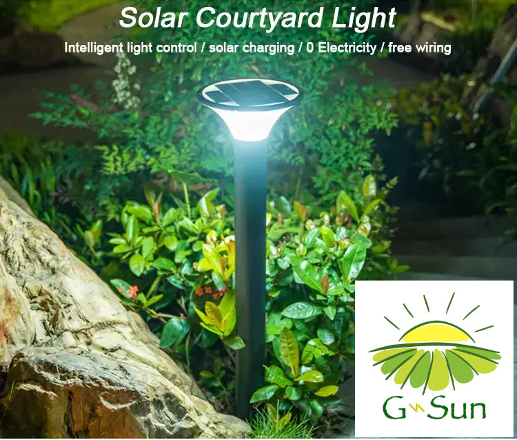 g-SUN Solar bollard lights for garden landscape. 600mm