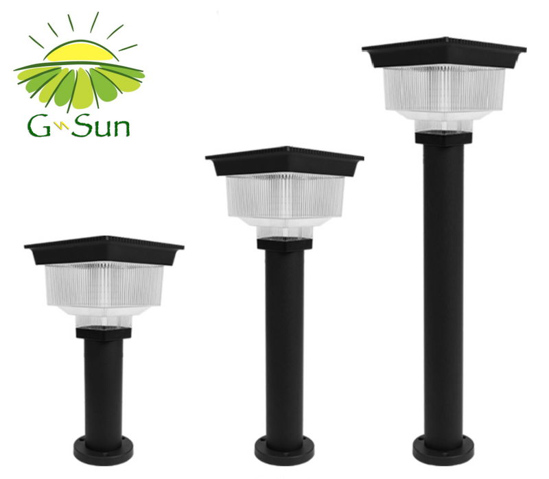 g-SUN Solar bollard lights for garden landscape. 630mm