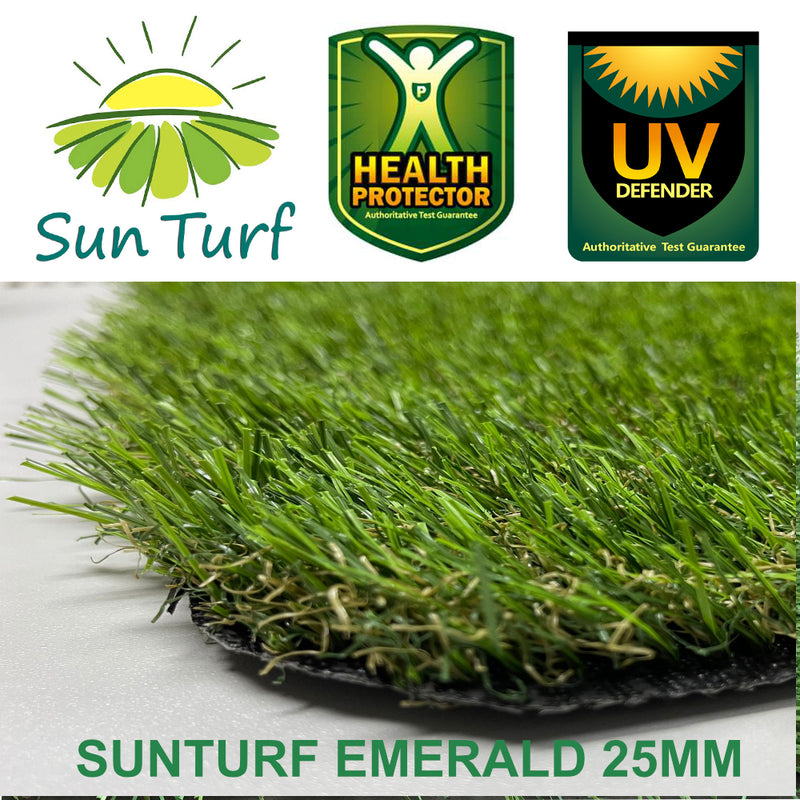 Artificial Landscape turf - SunTurf Emerald - 25mm -fake grass for balcony and garden
