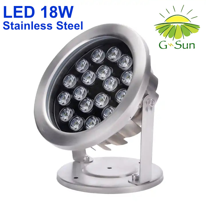 G-SUN Under Water LED Light - Stainless Steel - 18W
