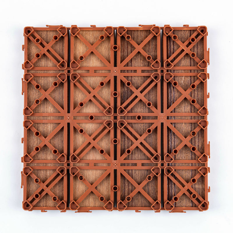 DIY Merbau Deck Tile Interlocking - 30 x 30 x 3cm (MER-33-4)