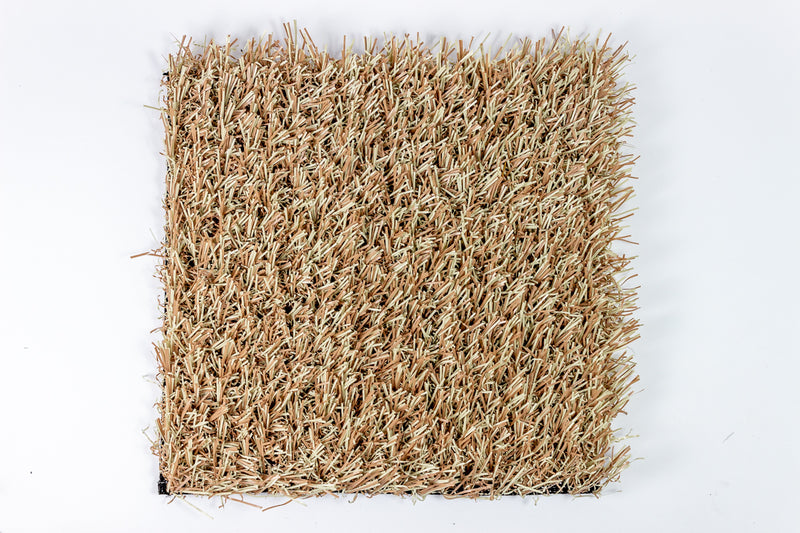 Artificial grass latte brown 25mm for kindergarten events festival decor