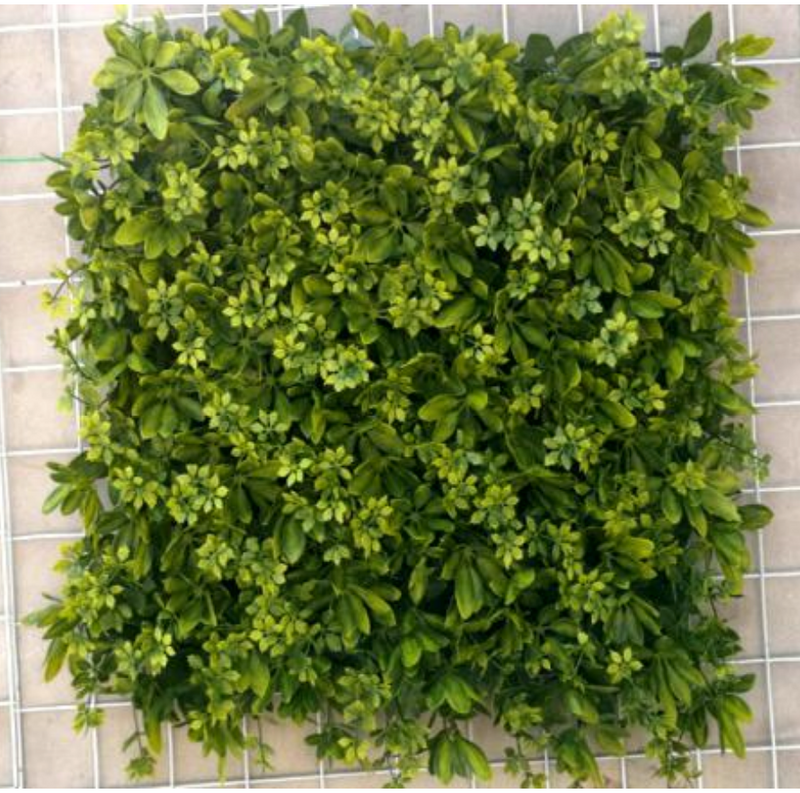 Artificial plant vertical garden panels- Green plants wall Mat 50 x 50cm Golden star