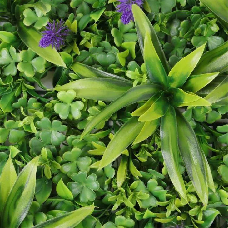 Artificial plant vertical garden panels- Green plants wall Mat Bromeliad Mix 60 x 40cm