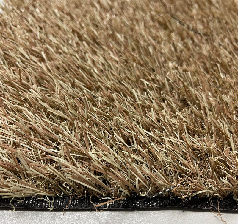 Artificial grass latte brown 25mm for kindergarten events festival decor