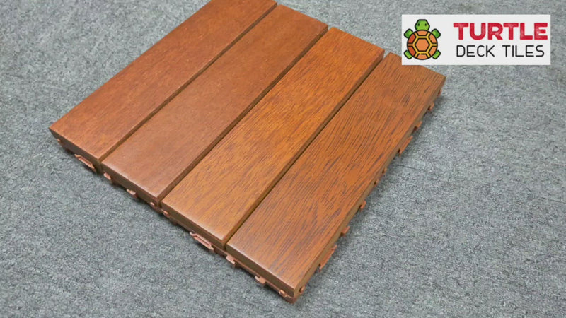 DIY Merbau Deck Tile Interlocking - 30 x 30 x 3cm (MER-33-4)