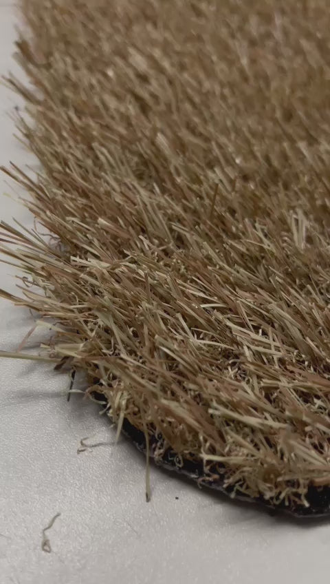 Artificial grass latte brown 25mm for kindergarten events festival decor